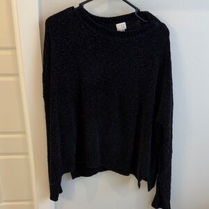 Cozy Black Women's Crewneck Sweater